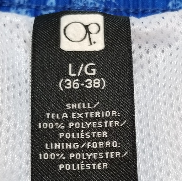 💙OP Mens Large Hibiscus Tugger Swim Trunks - Picture 3 of 5